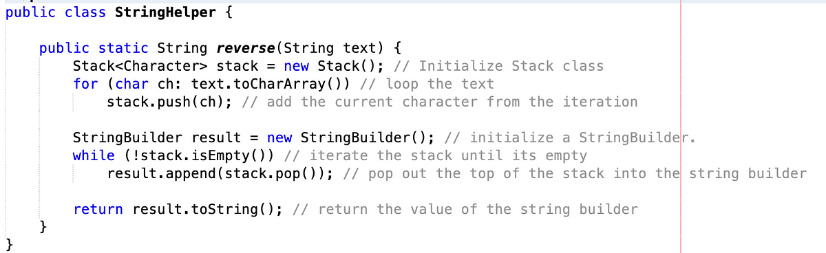 Java Stacks: Reversing a String. Working with Stacks is helpful… | by ...