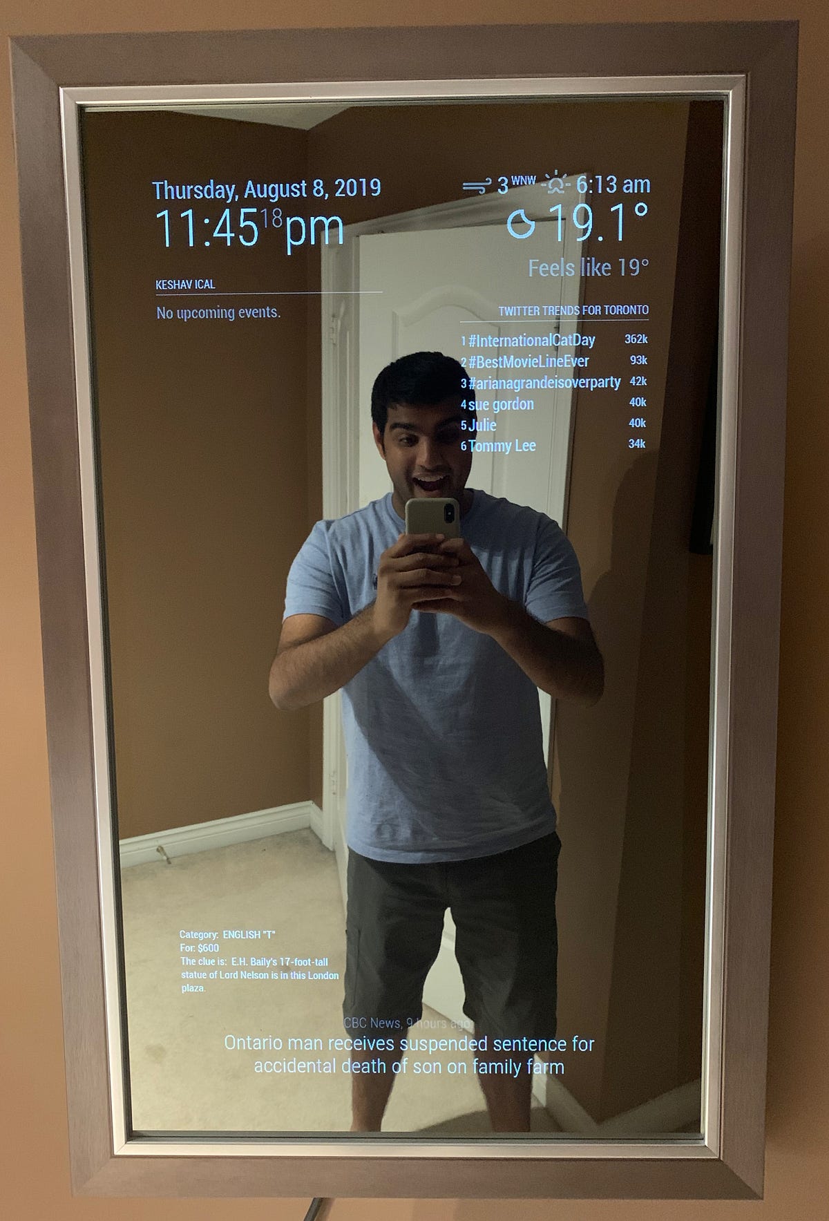 A Step by Step Guide to Build your own Smart Mirror | by Keshav Chawla