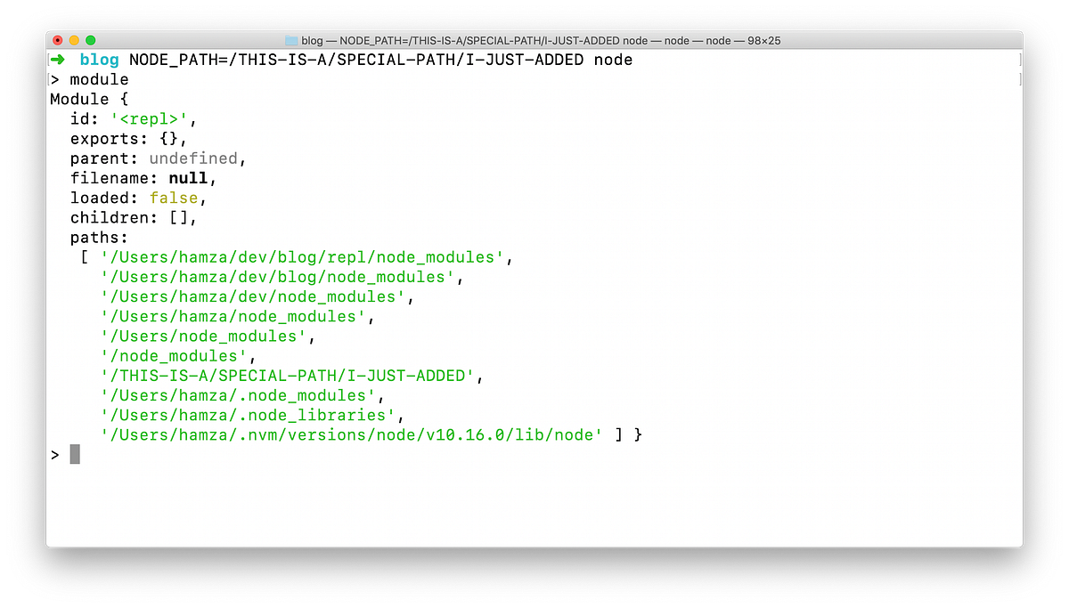 How to use npm packages with REPL sessions — Node.js by Hamza
