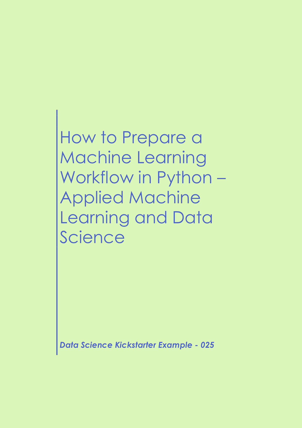 applied machine learning python