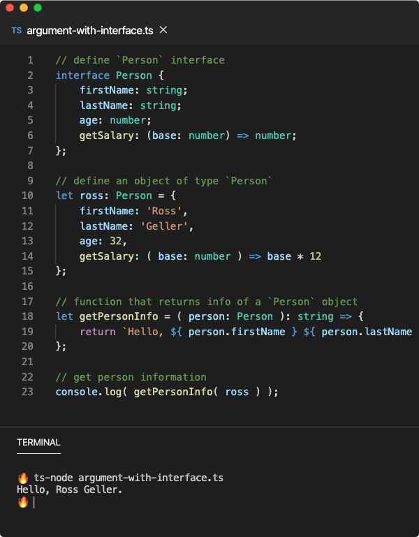 Typescript map interface