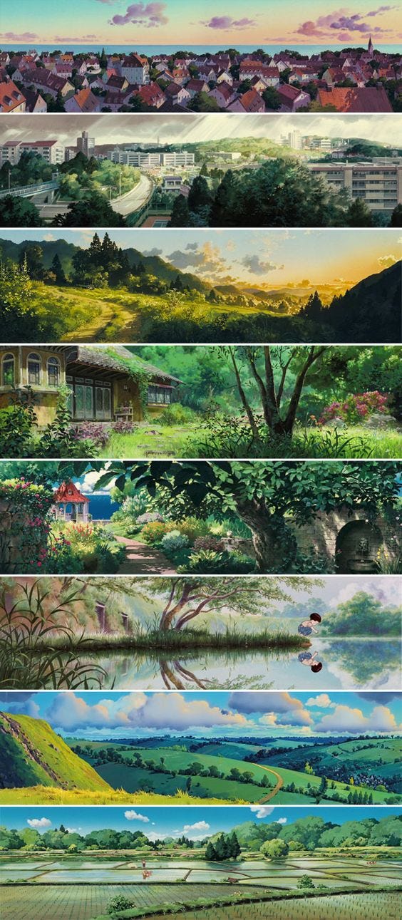 wallpapers Easy Studio Ghibli Scenes To Paint scenes from studio ghibli by doctor