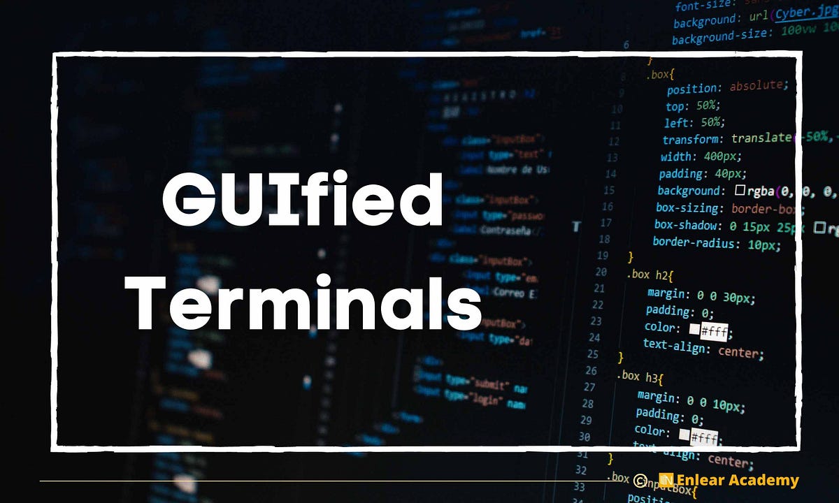 What Would A GUI Terminal Look Like? | Enlear Academy