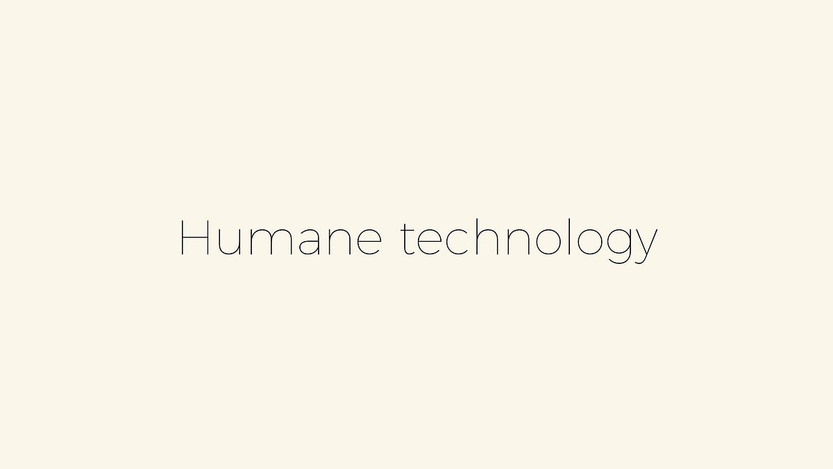 Human scale technology — Medium