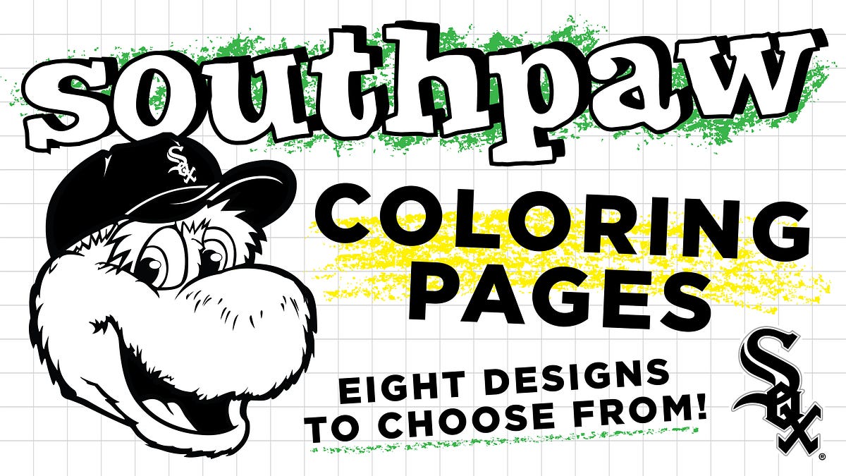 Southpaw S Coloring Pages By Chicago White Sox Inside The