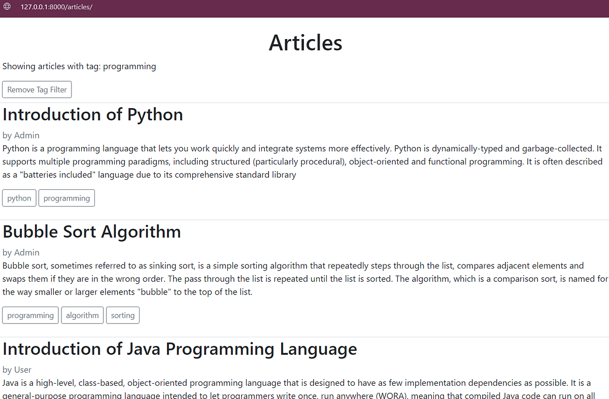 Django Taggit: Model Tag, Admin and Filtering | by Adi Ramadhan | Medium