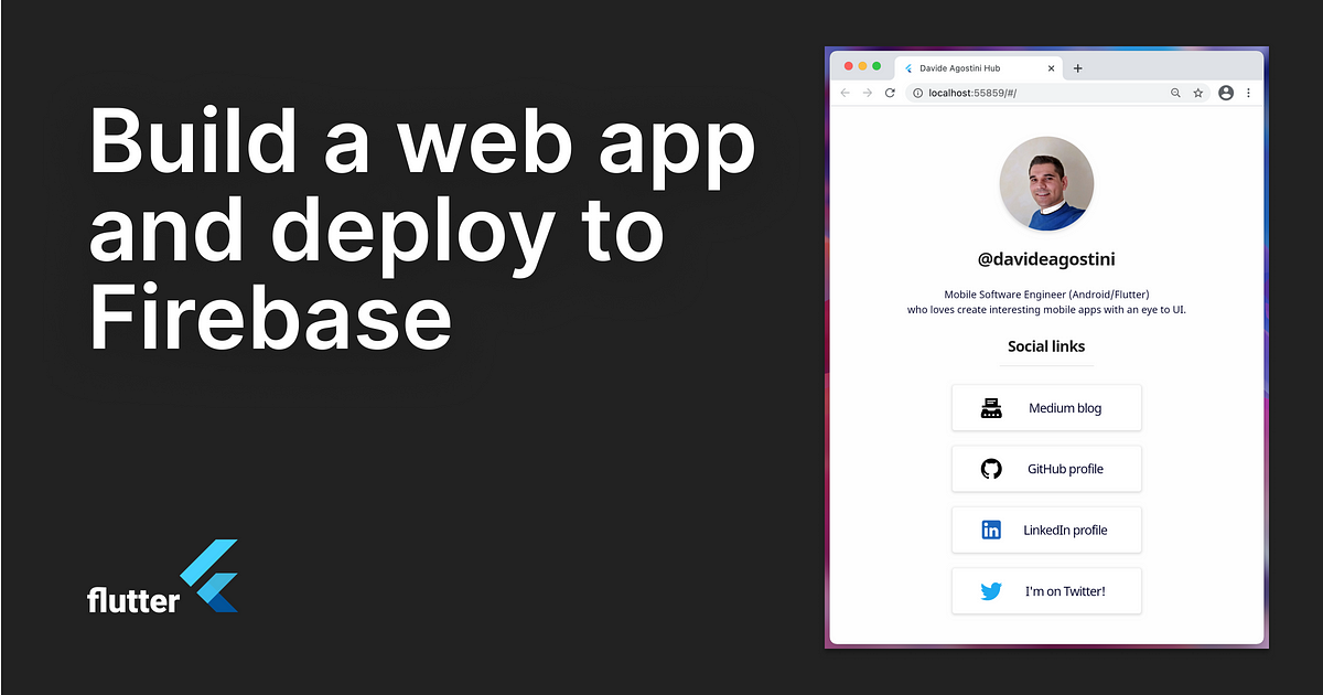 Build A Web App with Flutter and Deploy It to Firebase Hosting