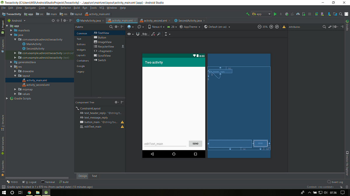 Android Activity. TASK 1 : Membuat Tampilan Activites | By Abel ...