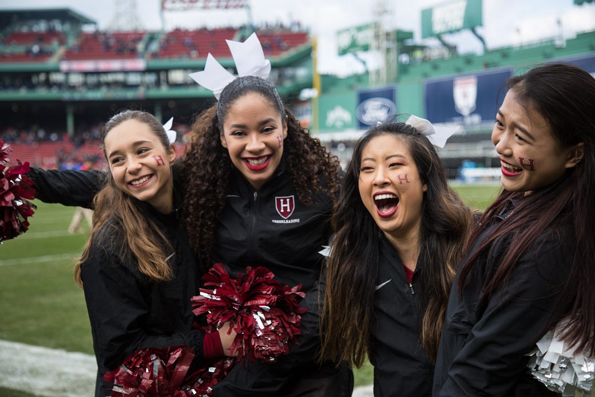 A View from the Sidelines Cheerleading at HarvardYale, in Photos by
