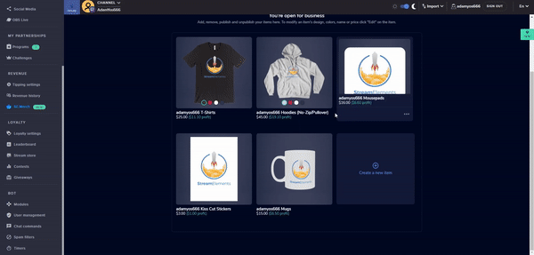 SE.Merch: Better Merchandise for 