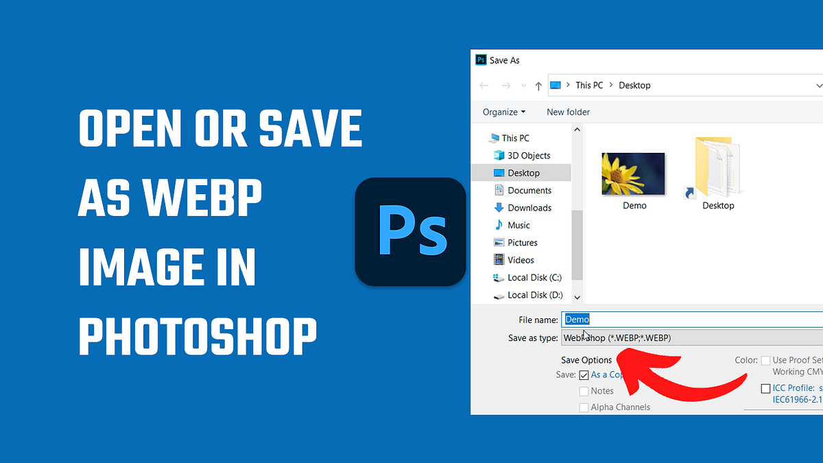 How to open or save as webp image files in photoshop? 2022 by Hey, Let's Learn Something