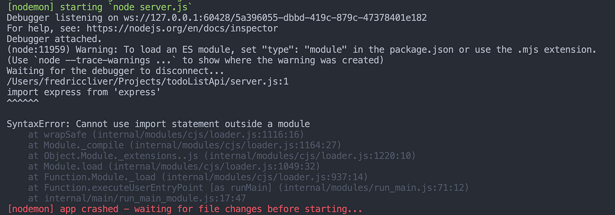 cannot use import statement outside a module cannot use import statement outside a module