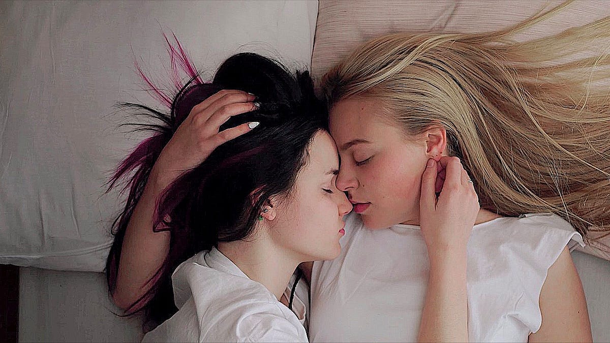 Lesbians comfort each other