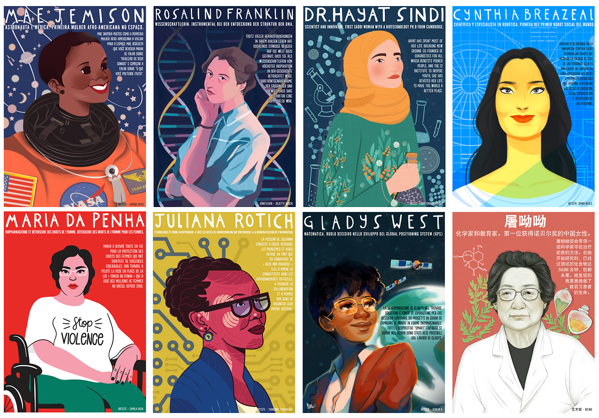 STEM Role Models Posters — In 7 Additional Languages