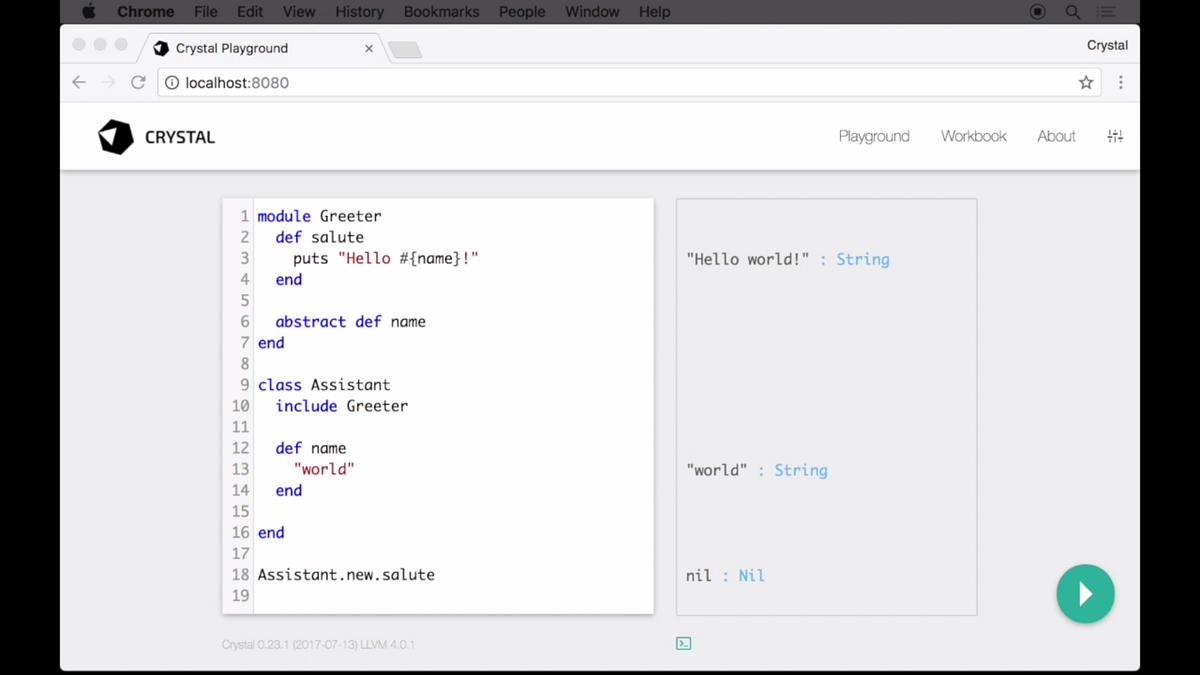 An Introduction to the Crystal Programming Language by DailyDrip