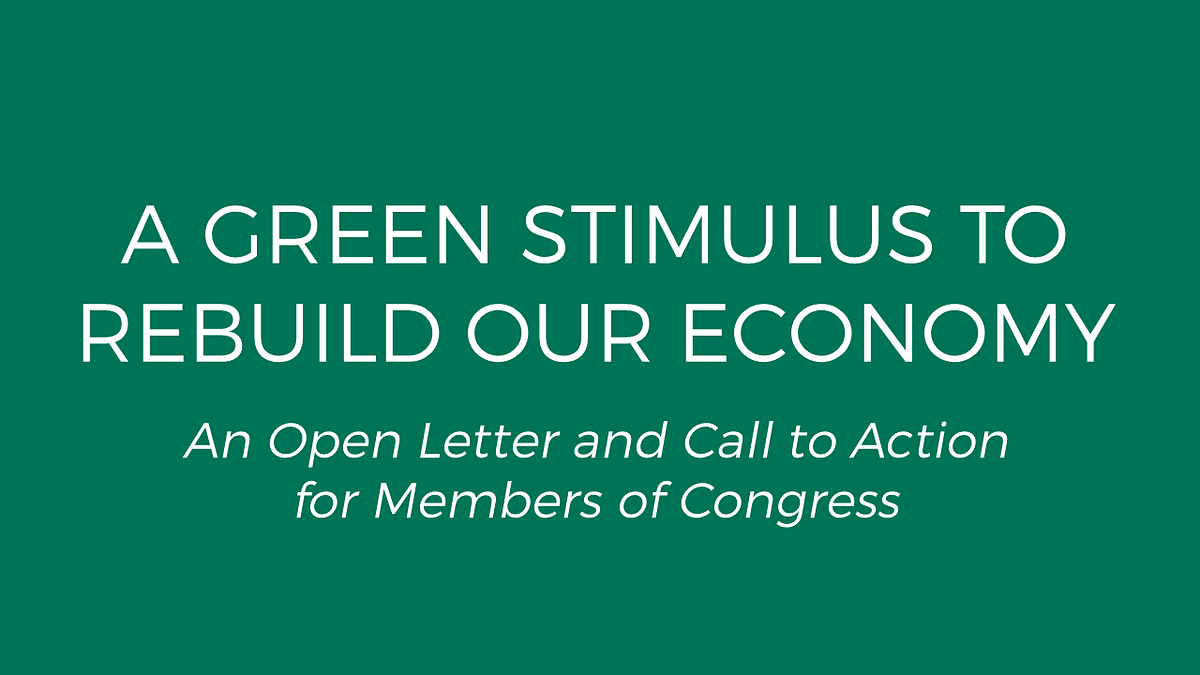 A Green Stimulus to Rebuild Our Economy | by Green Stimulus Proposal |  Medium