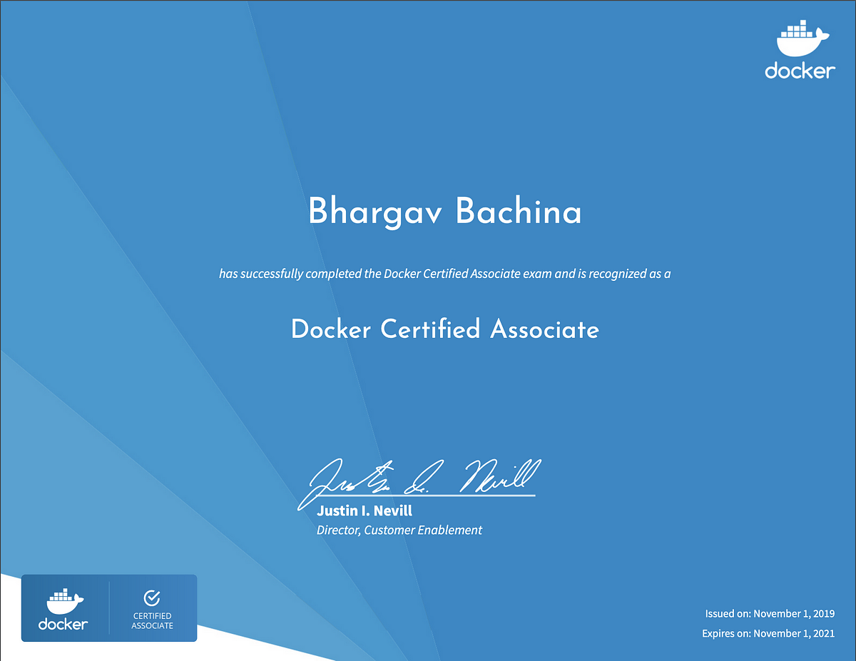 All You Need To Know About Docker Certified Associate (DCA) Exam | by  Bhargav Bachina | Bachina Labs | Medium