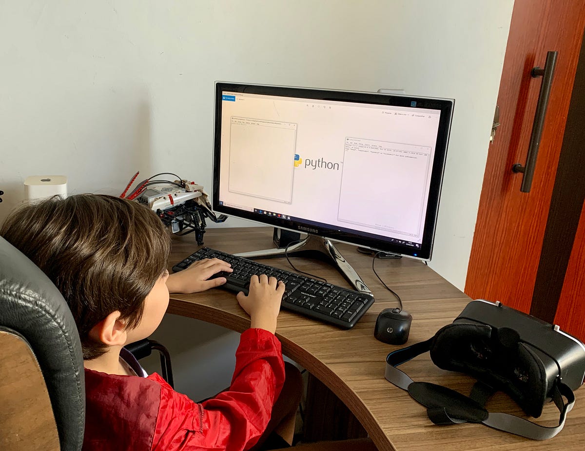 Python coding for kids setting up for the adventure by vin busquet