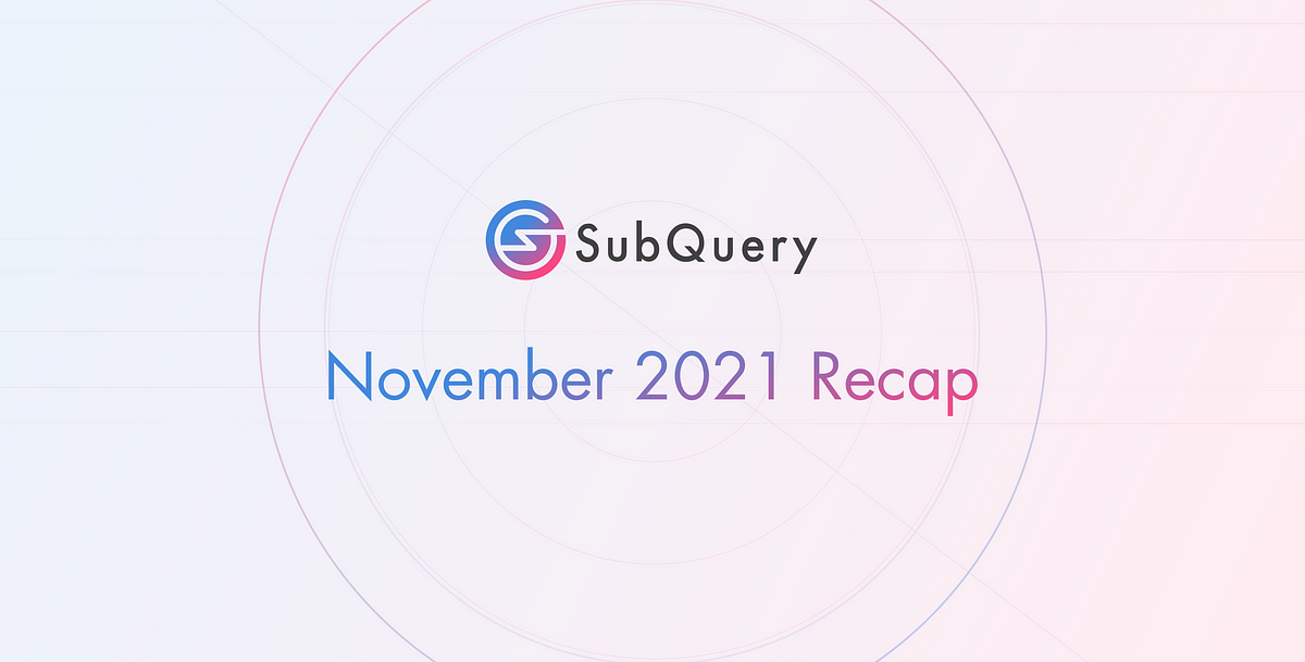 November 2021 Recap