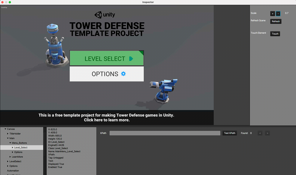 Test Automation for Unity Game. Today we will create an automation test
