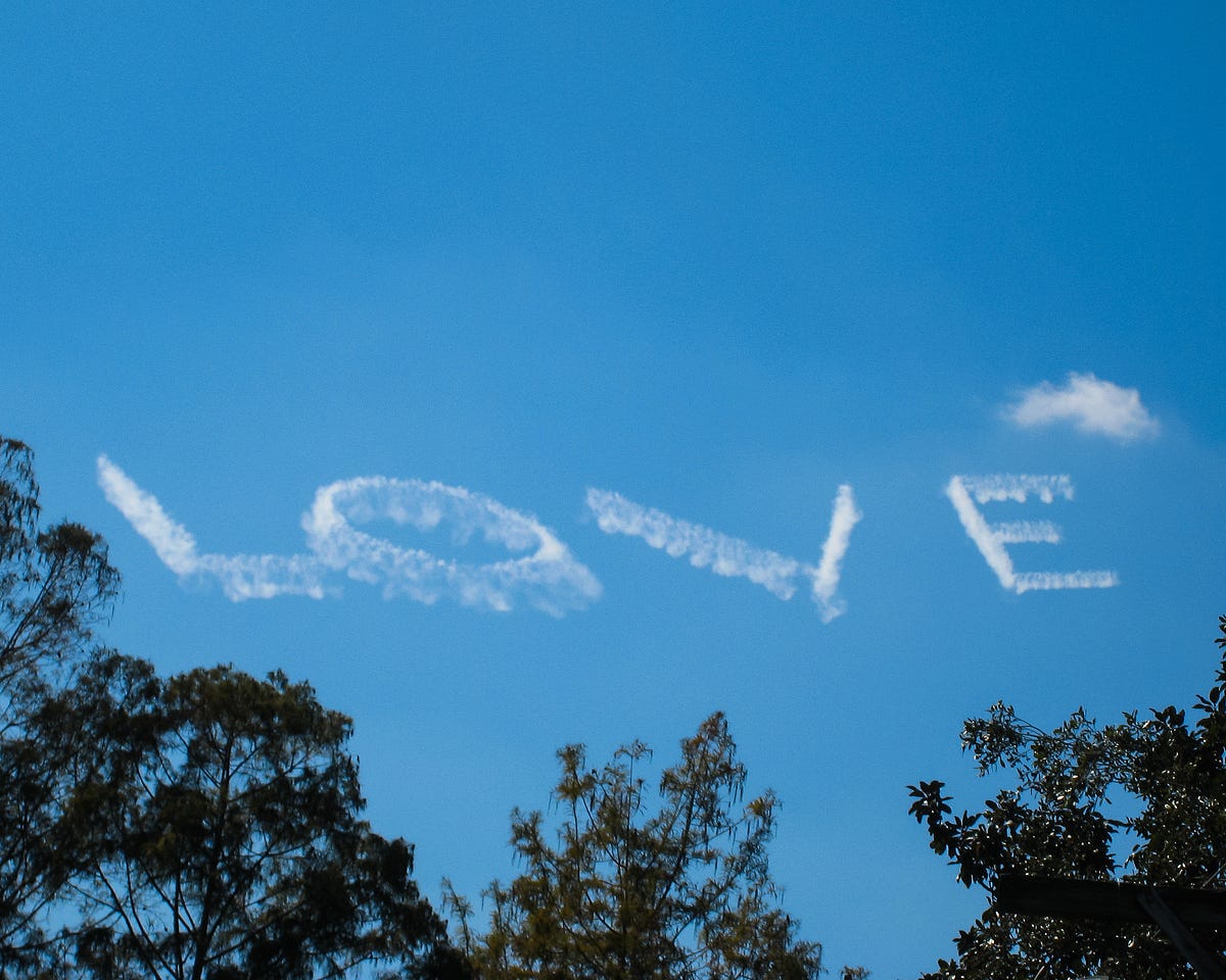 Writing in the sky. Writing in the sky in letters 100 feet… by Tyrone