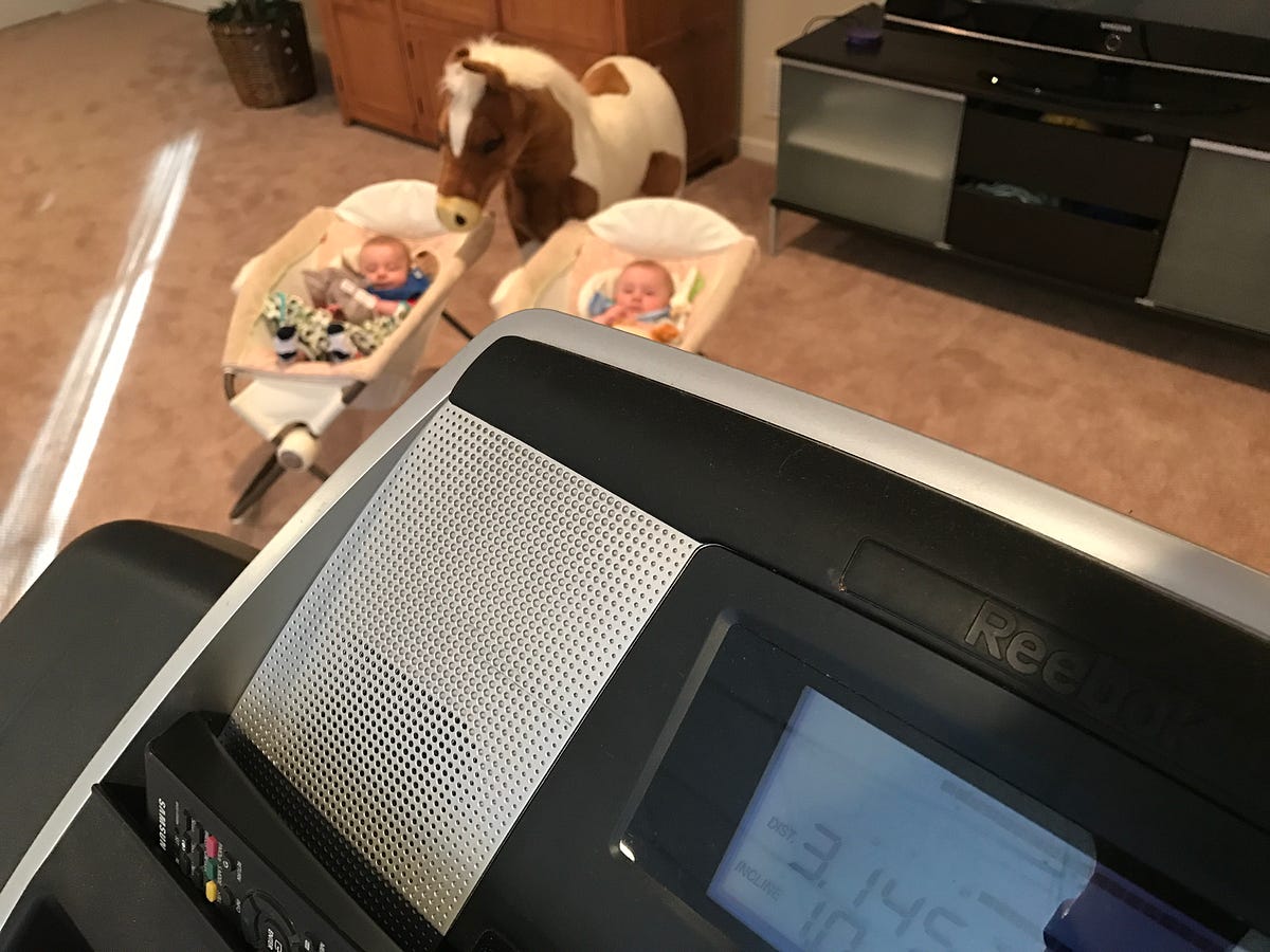 Why I run in front of my babies. Healthy kids healthy adults