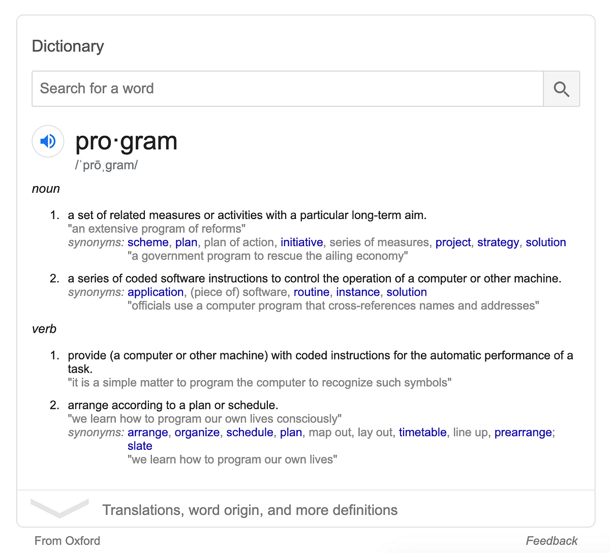Start to Finish: Let's Build Google's Dictionary Widget | by Robert Mion |  Better Programming