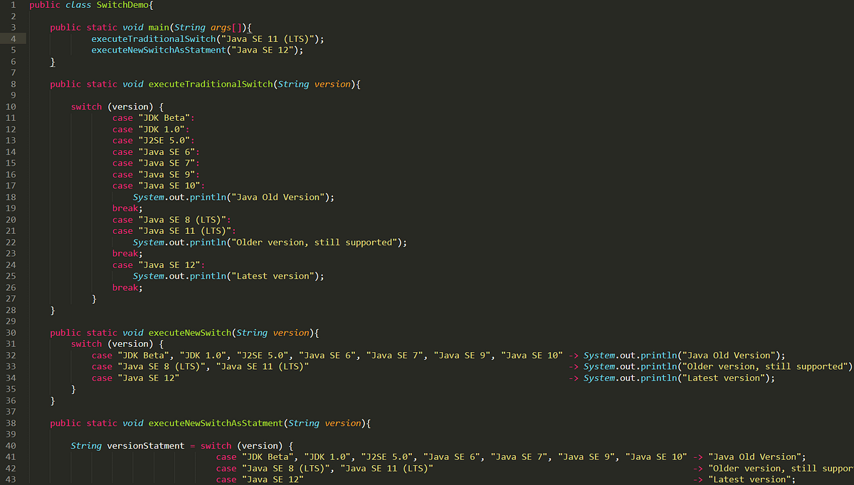Java 12: Switch Expressions. Everything you need to know about Java… | by  Denuwan Himanga Hettiarachchi | Medium