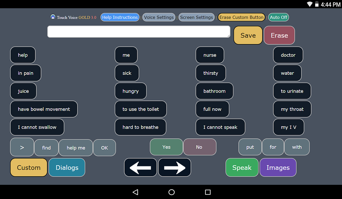 Touch Voice Gold Speech Impaired Medical Speaking Apps by Michael