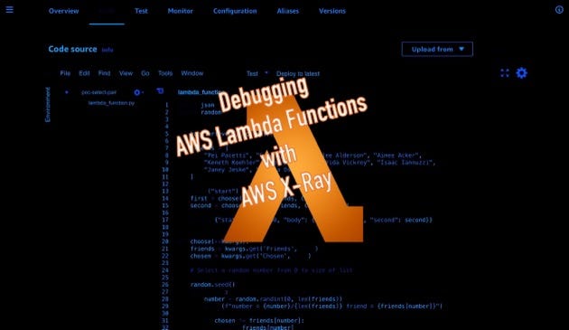 Debugging AWS Lambda Functions with AWS X-Ray