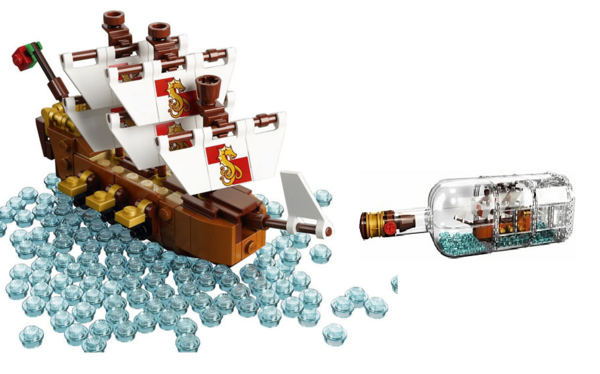 ship in a bottle kit lego