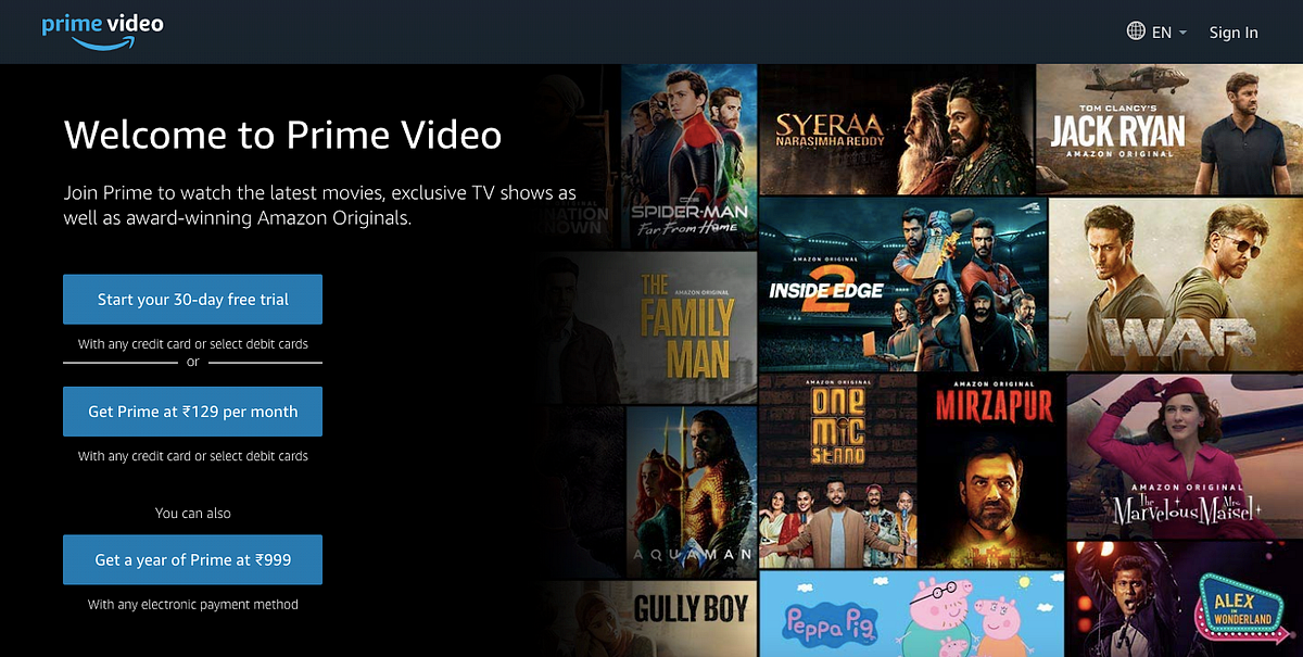 How Amazon Prime Video can improve content discoverability — my 10
