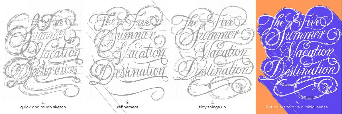 Hand Lettering Process (iPad Pro+analog) | by Budi Tanrim ...