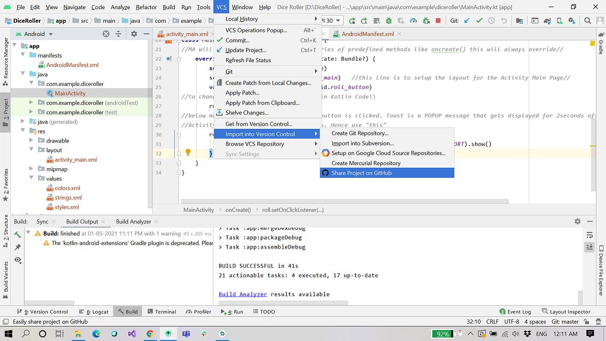 Sync Android Studio with GitHub. Install Git on you Local Machine