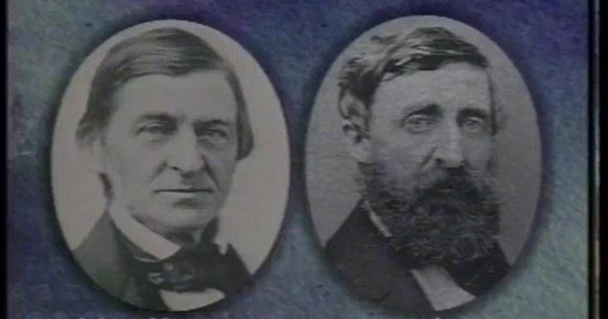 similarities between emerson and thoreau