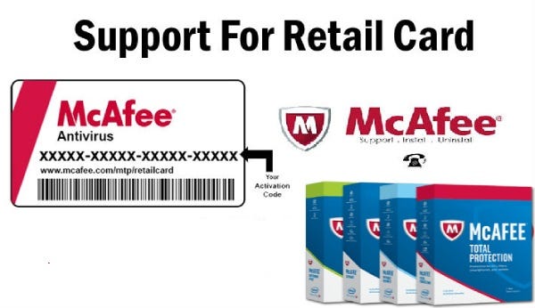 McAfee Activate with retail card