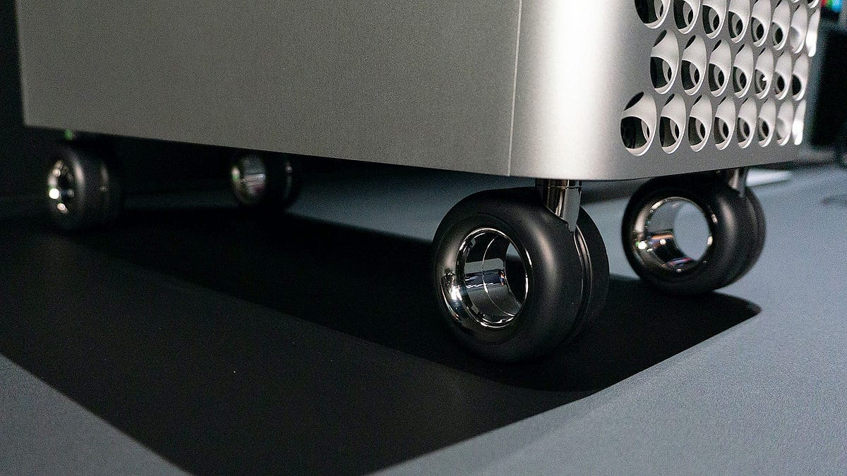 Apple is selling $700 wheels.. Apple's Mac Pro wheels are expensive… | by  Trist'n Joseph | Mac O'Clock | Medium