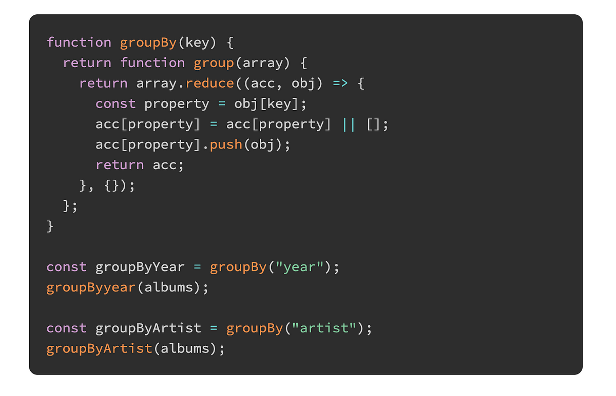 How to Group an array of objects in JavaScript | by Nikhil Vijayan |  JavaScript in Plain English