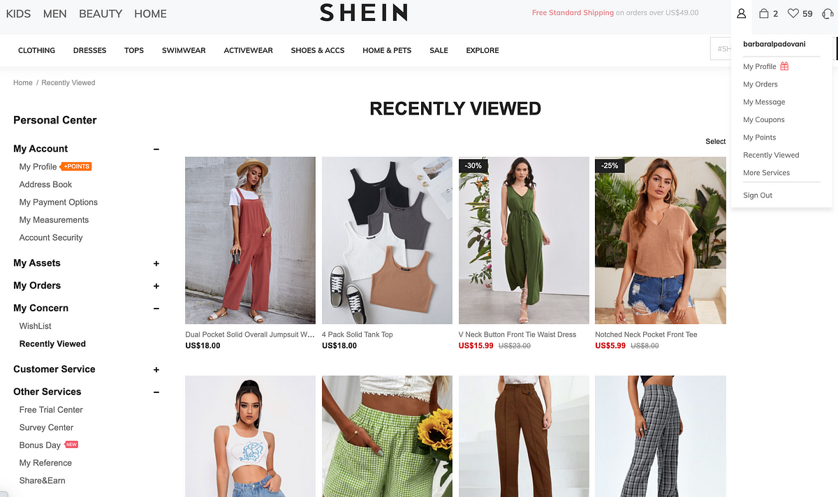 Shein: Usability Analysis. Shein is a Chinese online retailer that ...