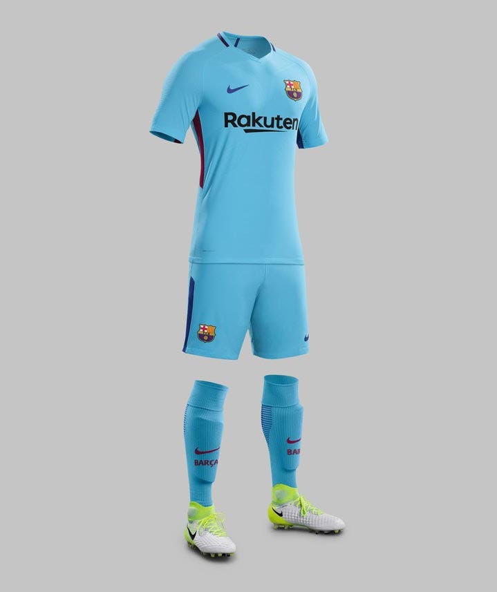 playera del barcelona azul