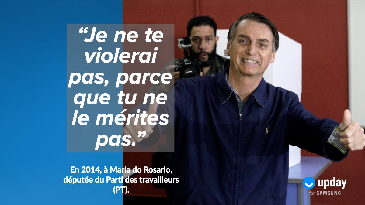 Jair Bolsonaro En 5 In Citations A La Haine By The Upday Team Le Blog D Upday Medium