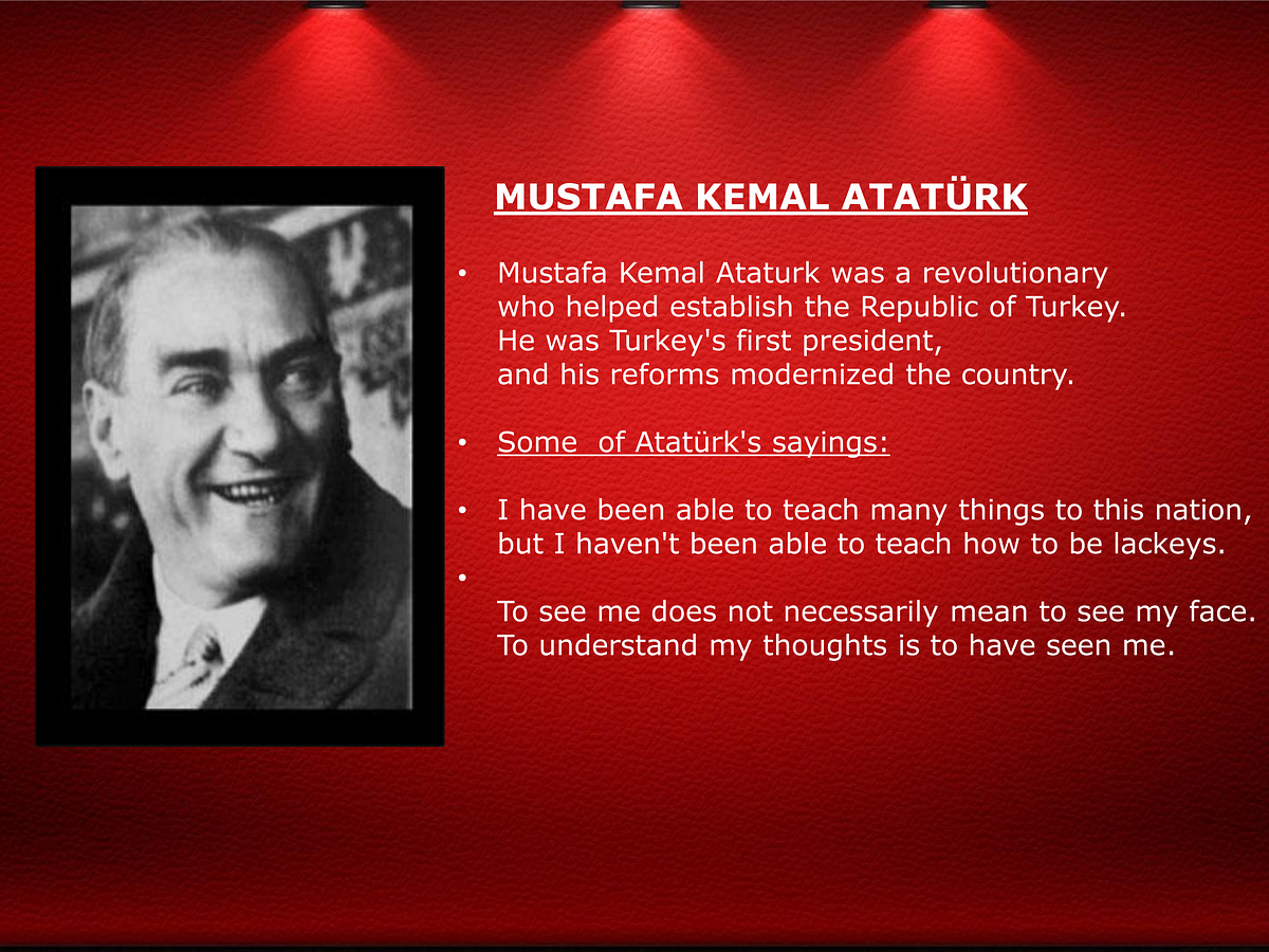 Spotlights Mustafa Kemal Ataturk By Stage Spotlights Medium