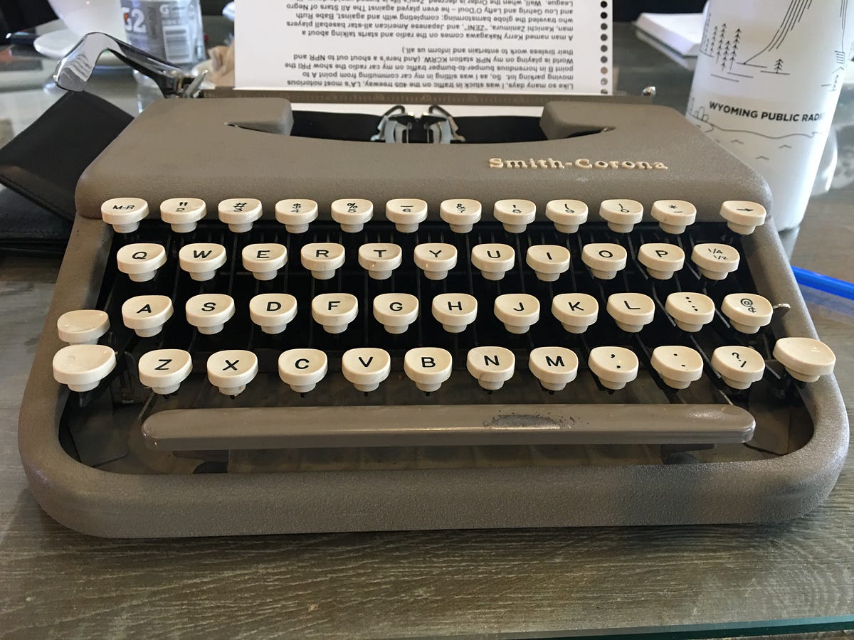 Stuck typewriter keys. One Day on HGTV by Alan O'Hashi, Views from Behind the Lens Morning