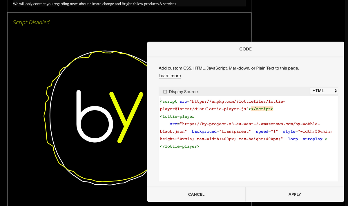How To Deploy Lottie File Animations On Squarespace Using Aws S3 By Julian Harris Medium
