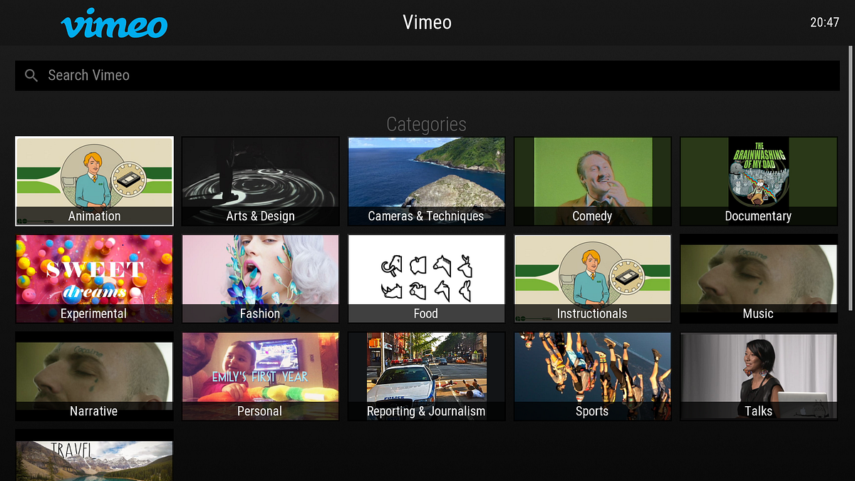 Vimeo for Movian Media Center now available! 