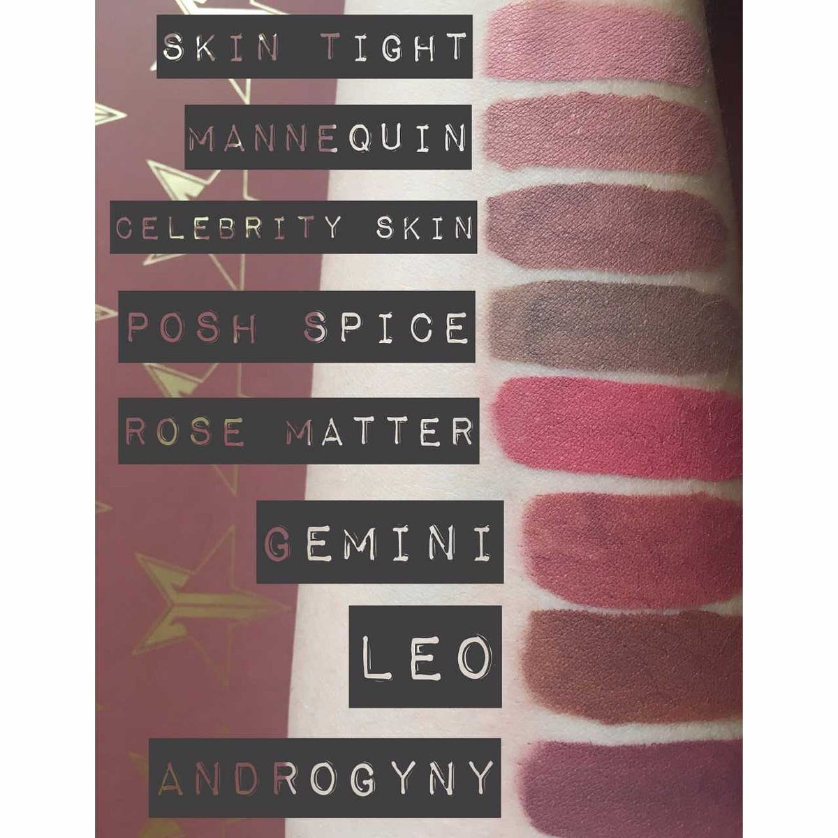 jeffree star androgyny swatch