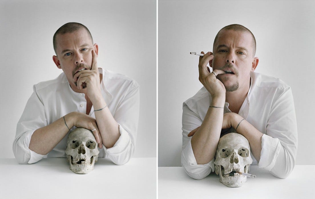 alexander mcqueen smoking