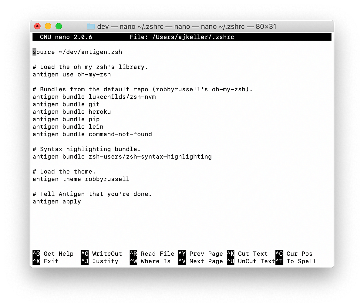 install git for mac terminal