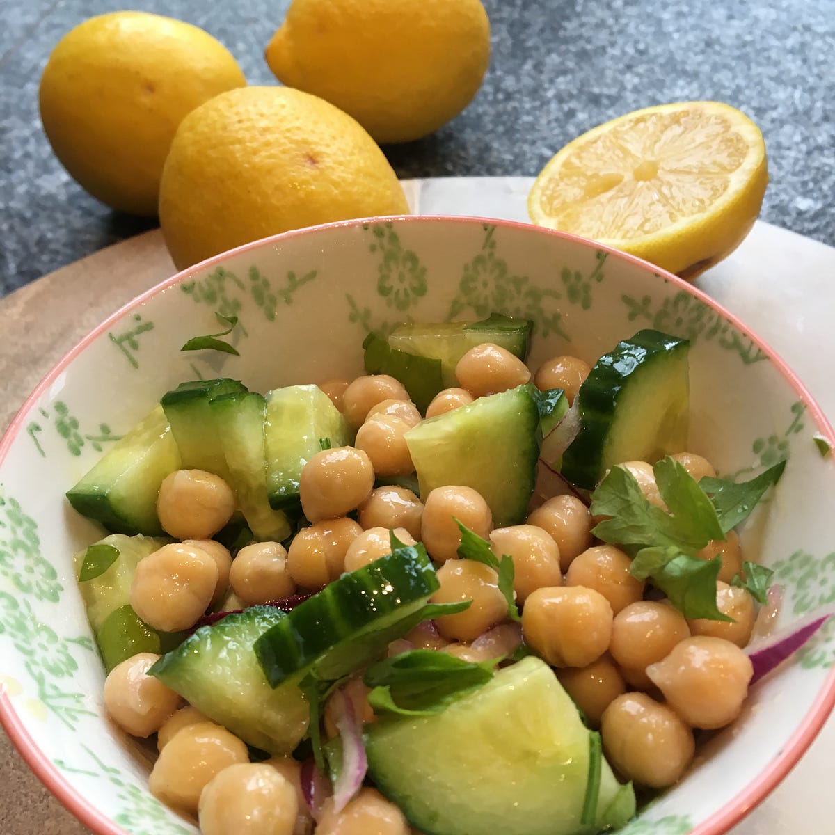 Summer Chickpea and Cucumber Salad by The Local Dish The Local Dish