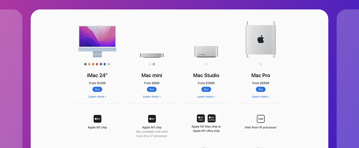 The Genius of Apple’s Pricing Tables | by Dhananjay Garg | Prototypr